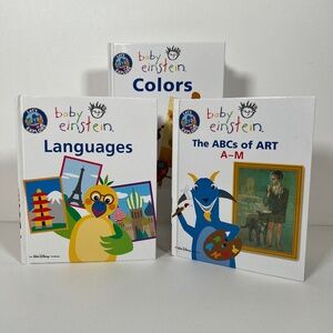 Baby Einstein 'Let's Explore' Set of 3 Books Colors + Languages + Art (A-M)